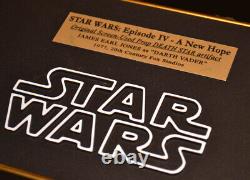 JAMES EARL JONES Signed Rare STAR WARS IV Screen-Used Prop DEATH STAR, COA, DVD
