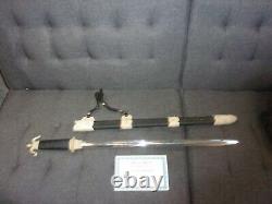 Last Airbender Water Tribe Sword Metal- used on the screen not foam COA withscabb