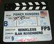 Mighty Morphin Power Rangers Set Screen Used Clapboard Clapper Auto Signed
