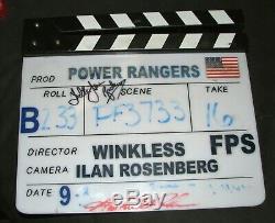 MIGHTY MORPHIN POWER RANGERS Set Screen Used Clapboard Clapper Auto Signed