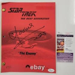 Marina Sirtis signed Original Screen Used Star Trek The Enemy Script JSA COA