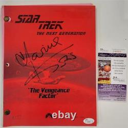 Marina Sirtis signed Original Screen Used Star Trek Vengeance Factor Script JSA