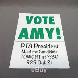 Mila Kunis screen production used ONE (1) prop'Vote Amy' flyer Bad Moms COA