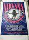 Nirvana Original 1992 Australian Tour Screen Print Poster Rare Kurt Cobain