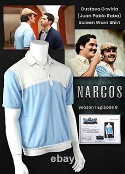 Narcos Screen Worn Used Gustavo Gaviria Shirt Pablo Escobar Prop Store COA