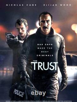 Nicolas Cage Screen Used Prop Badge The Trust Movie Elijah Wood