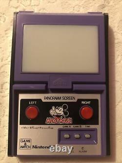 Nintendo Game & Watch MICKEY MOUSE Panorama Screen Vintage 1984 with Original Box