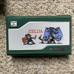 Nintendo Game & Watch Zelda Multi Screen Handheld ZL-65 w Original Box & Manual