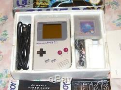 Nintendo Gameboy Original Tetris Pack Boxed Complete, Screen is Mint