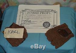 Original HOUSE OF 1000 CORPSES - KARL'S GLOVES screen-used movie prop withCOA