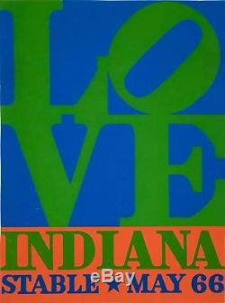 Original Love Stable 1966 Poster By Robert Indiana Screen Print Exhibition