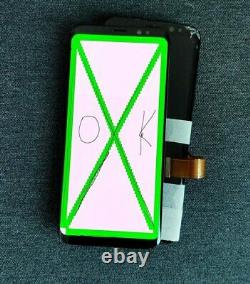 Original Samsung S8 Black LCD Screen with minor burn in Tested