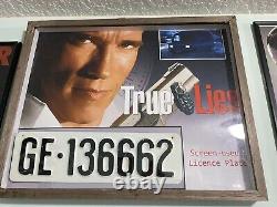 Original TRUE LIES VAN License Plate Prop SCREEN USED Arnold & Tom