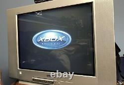 Original Xbox Red With Rare Xecuter 3 Mod Chip, Control Panel, LCD Screen, 60gb