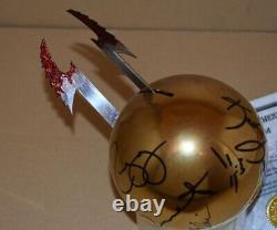 PHANTASM GOLD SPHERE Autographed by Angus Scrimm COA Ball SCREEN Tall Man Used
