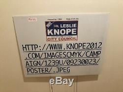 Parks and Recreation Leslie Knope They screwed up my sign Screen Used Prop