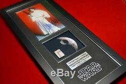 RARE Screen-Used Prop DEATH STAR, Signed CARRIE FISHER Star Wars COA, DVD, Frame