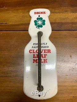 Rare Drink Clover Leaf Milk Country Store Door Pull Screen Door