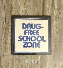 Rare Stranger Things Screen Used Hawkins High Drug Free School Zone sign as