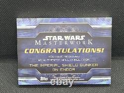 Return of the Jedi Endor Bunker relic card (screen used prop)