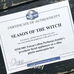 Ron Perlman Double Screen Used Season Of The Witch Prosthetic Face Premier COA