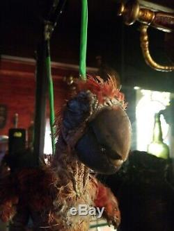 SCREEN USED original Movie Prop Pirate Parrot With Peg Leg from Peter Pan