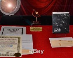 STAR WARS Prop Screen-Used KRAYT DRAGON, Display STAND, Plaque, COA, DVD