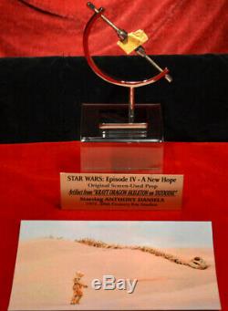 STAR WARS Prop Screen-Used KRAYT DRAGON, Display STAND, Plaque, COA, DVD