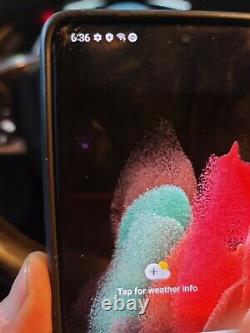 Samsung Galaxy S21 Ultra 5G G998 Black Original SCREEN ONLY cracked glass