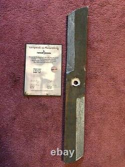 Saw 3D Movie Prop Blade From Lawnmower Hanging Trap Screen Used With COA