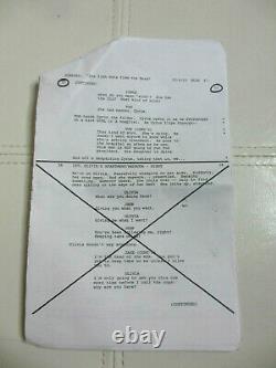 Screen Used SCANDAL TOM SCRIPT SIDES, CALL SHEET Brian Production Prop S5 Ep12