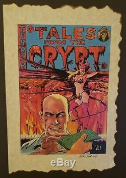 Screen Used Tales from the Crypt Art Comic book prop page Screen Matched Hero