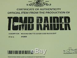 Screen Used Tomb Raider Richard Croft OLIGHT X7 Marauder Flashlight! COA