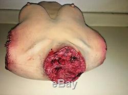 Screen used DECAPITATED GRUESOME BUSTY TORSO. Latex foam. GORY. Halloween prop