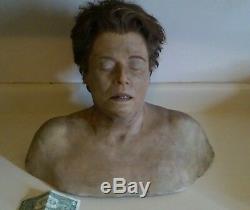 Screen used PROP SCREEN USED SILICONE BUST. Hand punched hair. Looks real