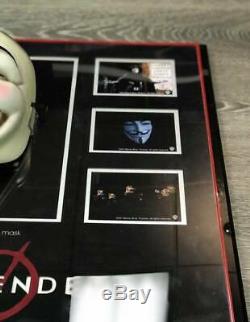 Screen used V for Vendetta mask and frame
