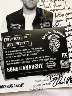 Sons Of Anarchy Jax Teller Charlie Hunnam Screen Worn Shirt & Certificate COA