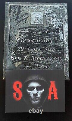 Sons of Anarchy SAMCRO SOA 30 Year Plaque Screen Used Prop on TV Show withFX COA