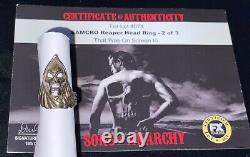Sons of Anarchy SAMCRO SOA Reaper Head Ring Screen Used Prop TV Show withFX COA