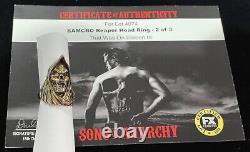 Sons of Anarchy SAMCRO SOA Reaper Head Ring Screen Used Prop TV Show withFX COA