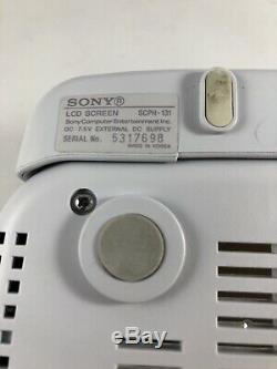 Sony PSOne PS1 White Console SCPH-101 & LCD Screen Original Manuel Complete NICE