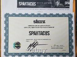 Spartacus Crixus Manu Bennett Screen Used Arena Shield SS1 COA