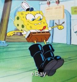 Spongebob Original Screen Used Animation Art Cells Season 1 Squeaky Boots
