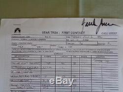 Star Trek First Contact Borg Resurrection Stage Screen Used Script Revised 2nd