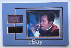 Star Trek - Shatner / Kirk Screen-used Isolinear Chip Prop & Autographed Photo