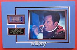 Star Trek - Shatner / Kirk Screen-used'isolinear Chip' Prop & Signed Photo
