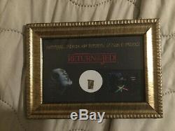 Star Wars Screen Used Prop Death Star Piece FRAMED with COA