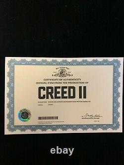 Sylvester Stallone Signed Screen Used Creed II ROCKY BALBOA Framed 8x10 COA