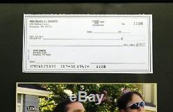 THE OFFICE Michael Scott Screen-Used Prop Personal Check Framed Display NBC