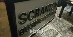 THE OFFICE screen used prop Scranton Business Park sign from Dunder Mifflin